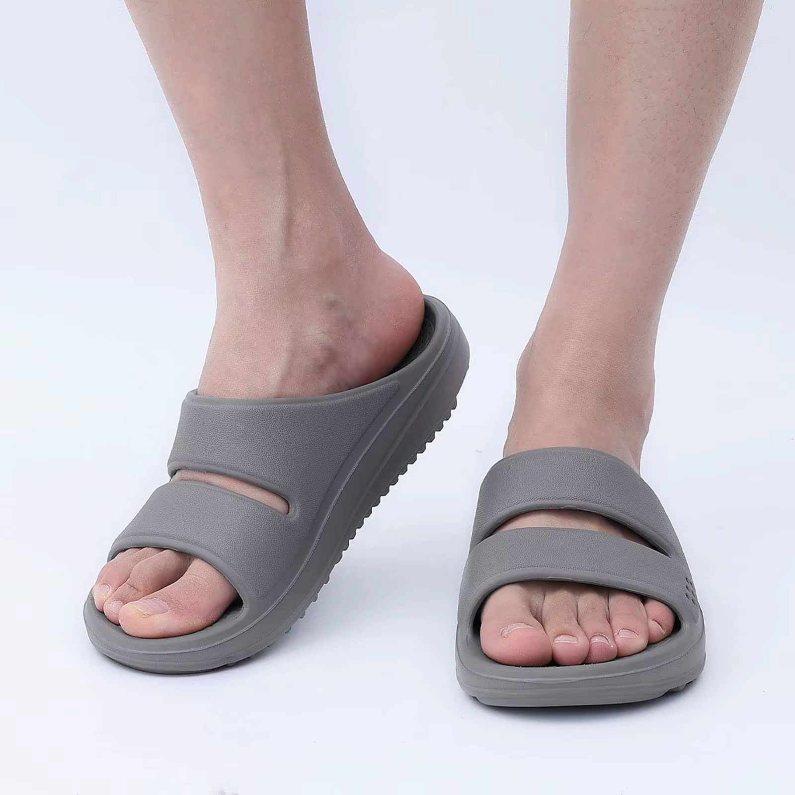 Sandalias con soporte de arco talla 42 25.5cm Gris