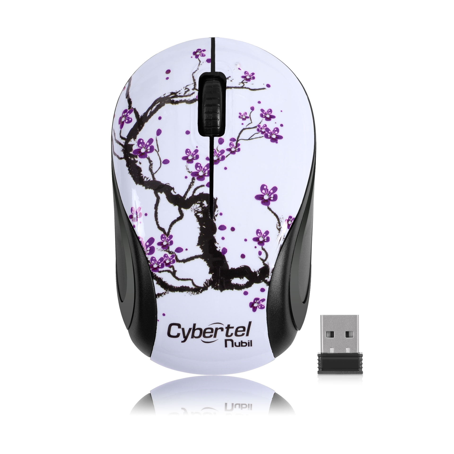 Mouse inalámbrico con diseño Nubil Cybertel