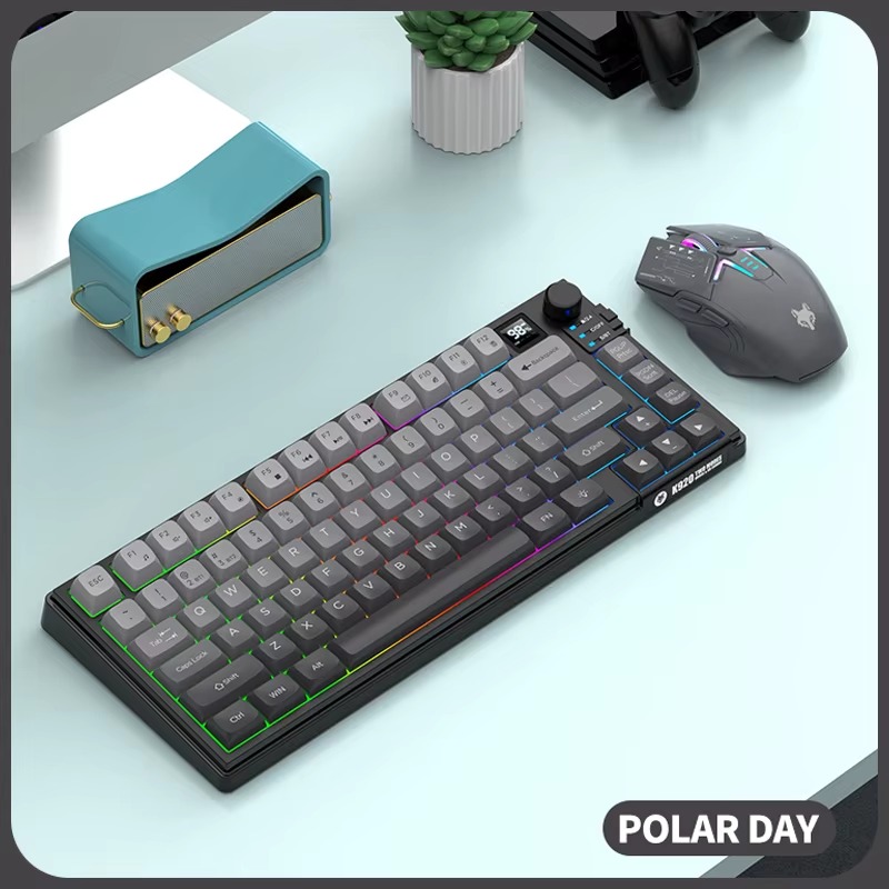 Kit Combo Teclado Mouse inalámbrico recargable